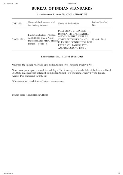 ISI 694:2010 certificate