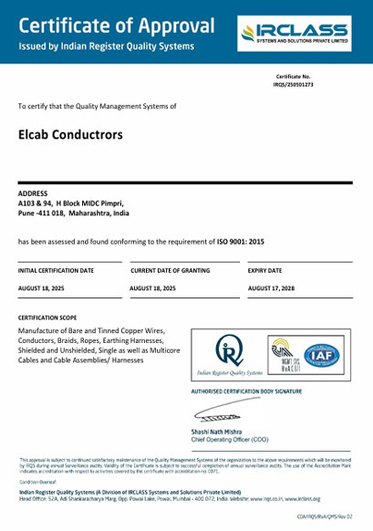 ISO 9001:2015 certificate