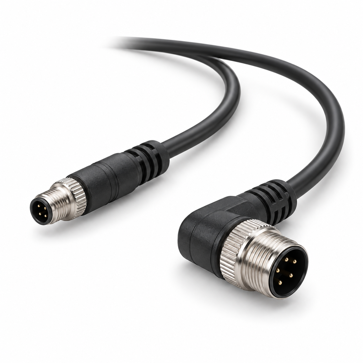 Product illustration of M8 & M12 Overmoulded Cable Assemblies
